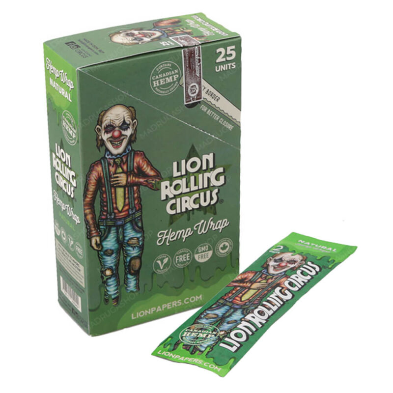 Blunt Lion Rolling Circus Natural (Sem Tabaco) - Caixa com 25