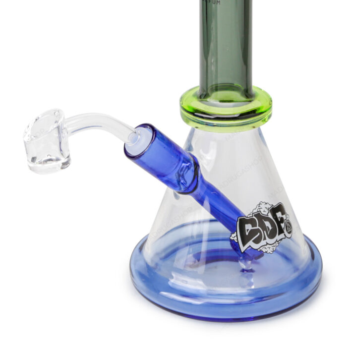 Bong de Vidro Squadafum Cyclone 7018 - Azul e Verde