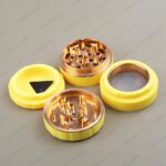 Dichavador de Metal e Silicone Grande - Amarelo