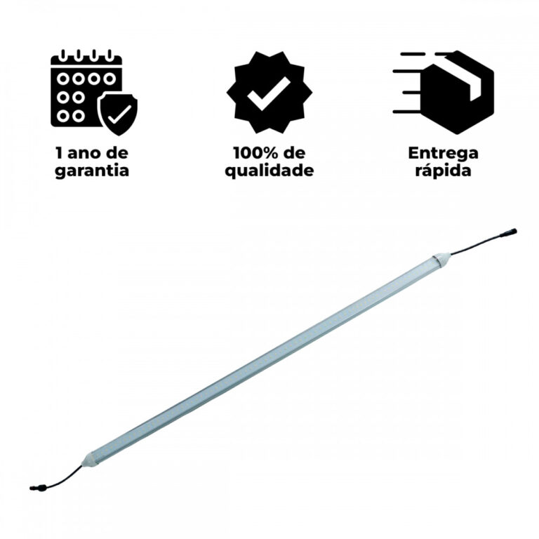 Barra de LED tubular para cultivo 18w Leds Indoor - Chip Sanan 6500K Spectrum Completo