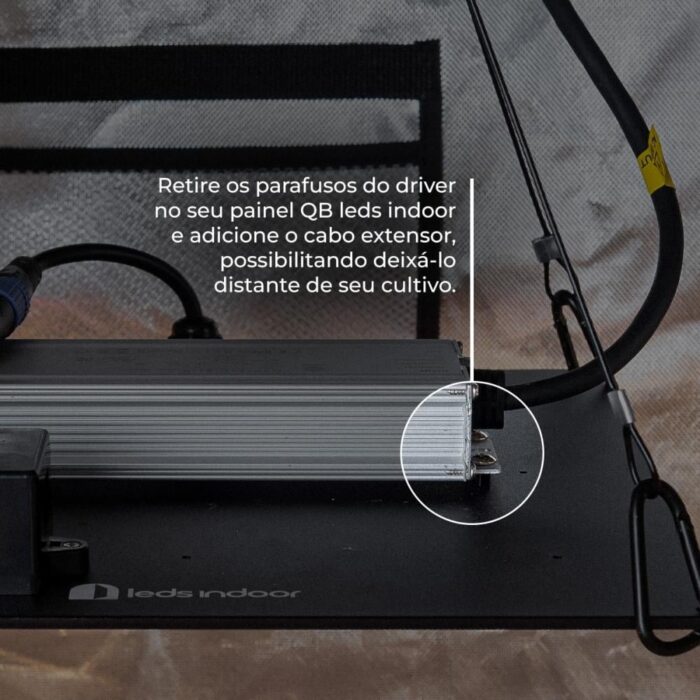 Cabo Extensor 2 metros para Painel Quantum Board leds indoor.